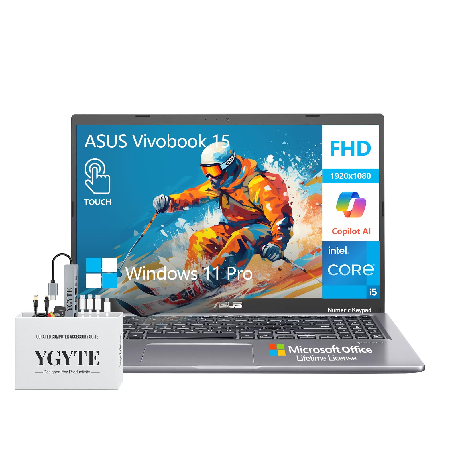 Amazon.com: ASUS Vivobook 15 Laptop Touchscreen Computer, 15.6