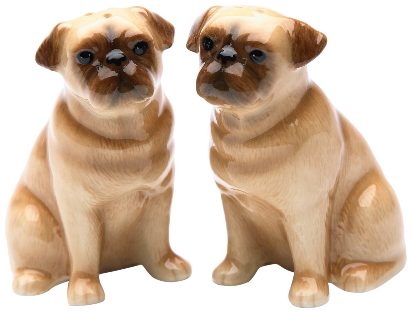 StealStreetCG-20882, 3.38 Inch Painted Kitchenware Pug Dog Pair Salt and Pepper Shaker Set