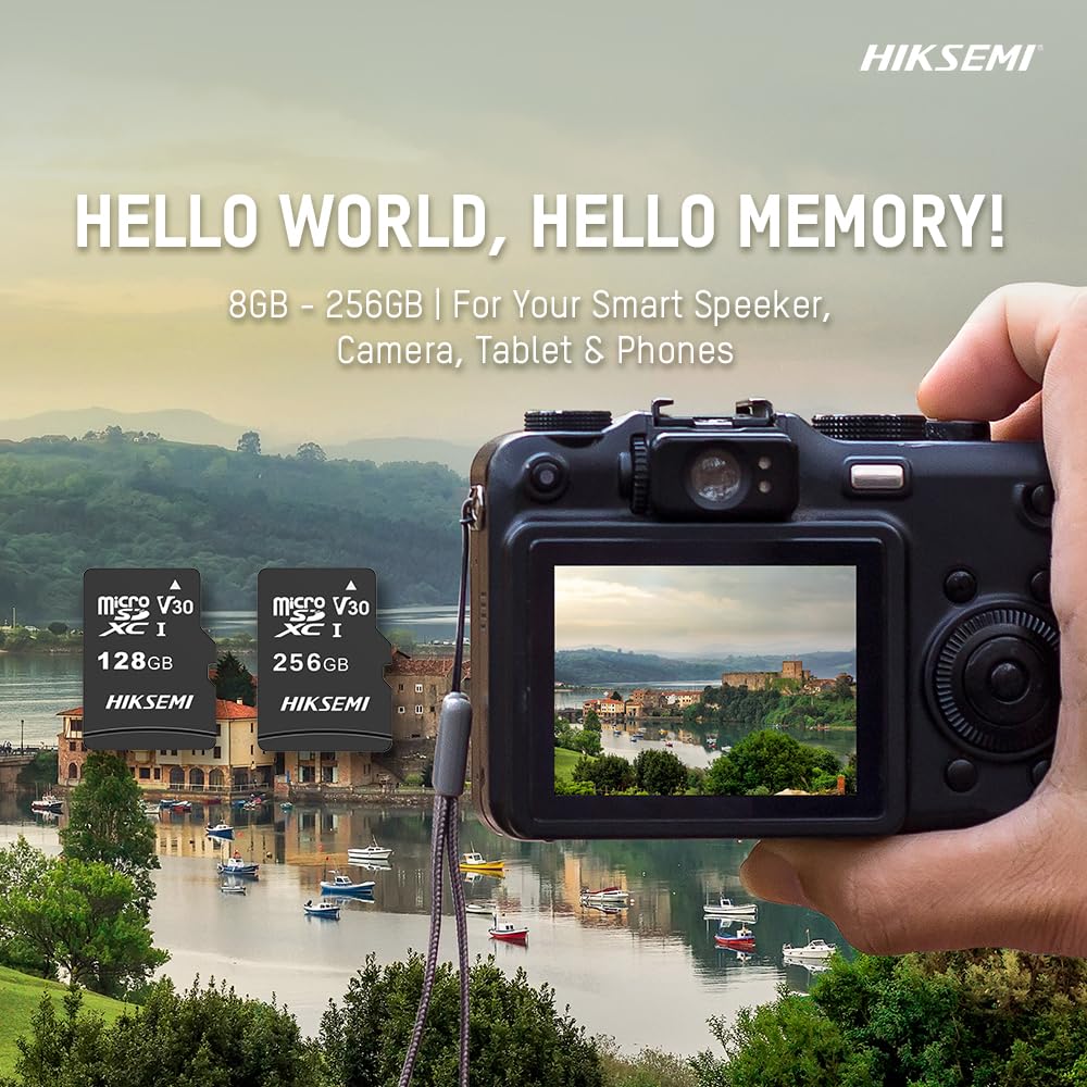 Hikstorage - Scheda Micro SD da 128 GB con adattatore KSA versione con supporto KSA 7 anni di garanzia