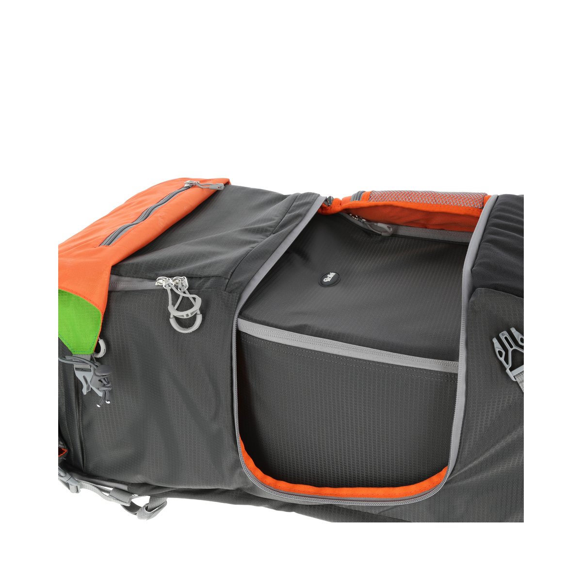 Rollei Traveler Backpack Canyon XL - Sac à dos pour matériel photo professionnel pour l’extérieur, incl. Insert séparé pour l’équipement de l‘appareil-photo - Taille XL (50 Litres) - Forest (Gris/Vert)