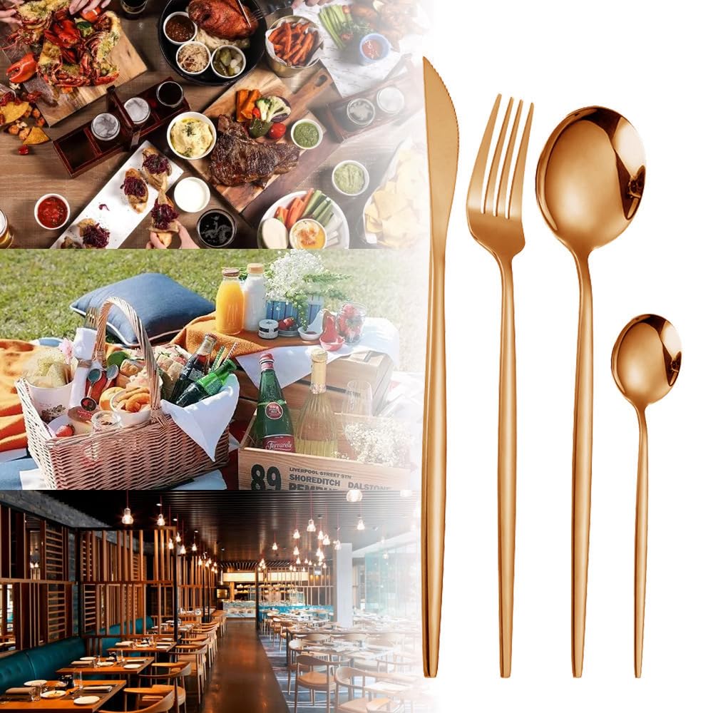 Amazon | 24本セット カトラリーセット ナイフ スプーン フォーク  