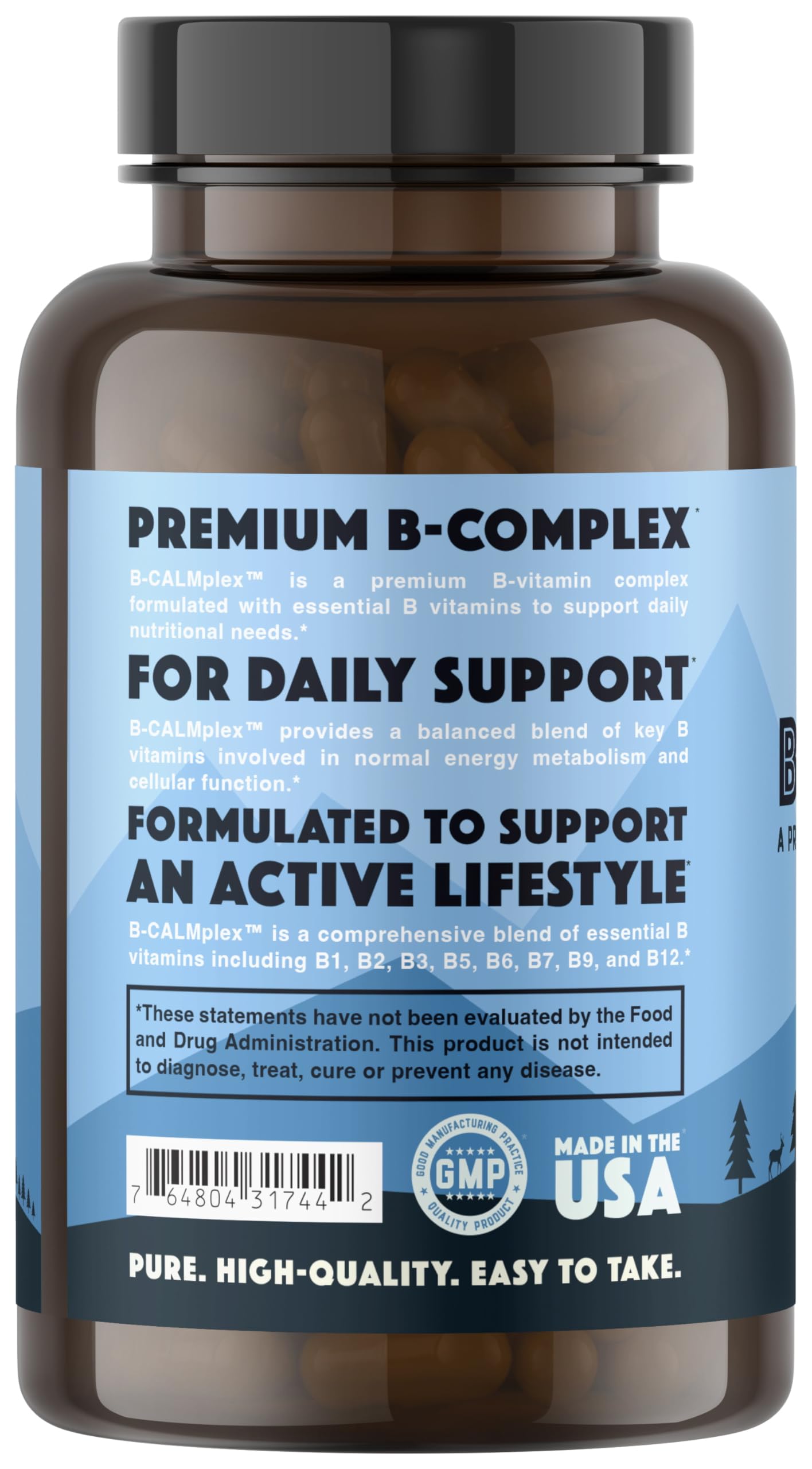 Natural Rhythm B-CALMplex B-Complex with Methylfolate & B12, 90 Capsules — Amazon image 2