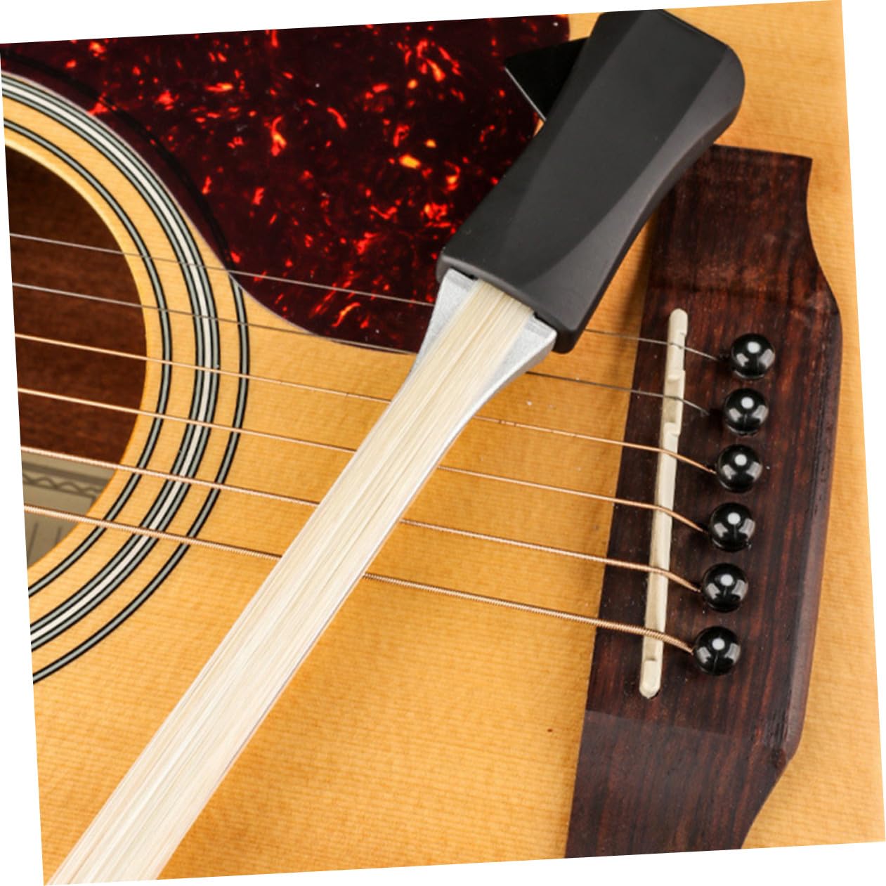 Arco per Chitarra Classica in Lega di Alluminio Khaki | Doppio Uso per Chitarra e Violino, Previene L’usura delle Corde, Cambio Rapido