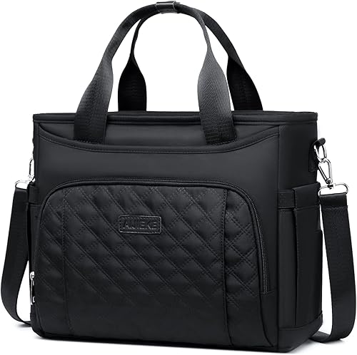 Miniatura 12 de AIJIEKE Lonchera aislada para mujeres, caja de almuerzo, bolsa de almuerzo para el trabajo, bolsa de refrigeración grande a prueba de fugas con