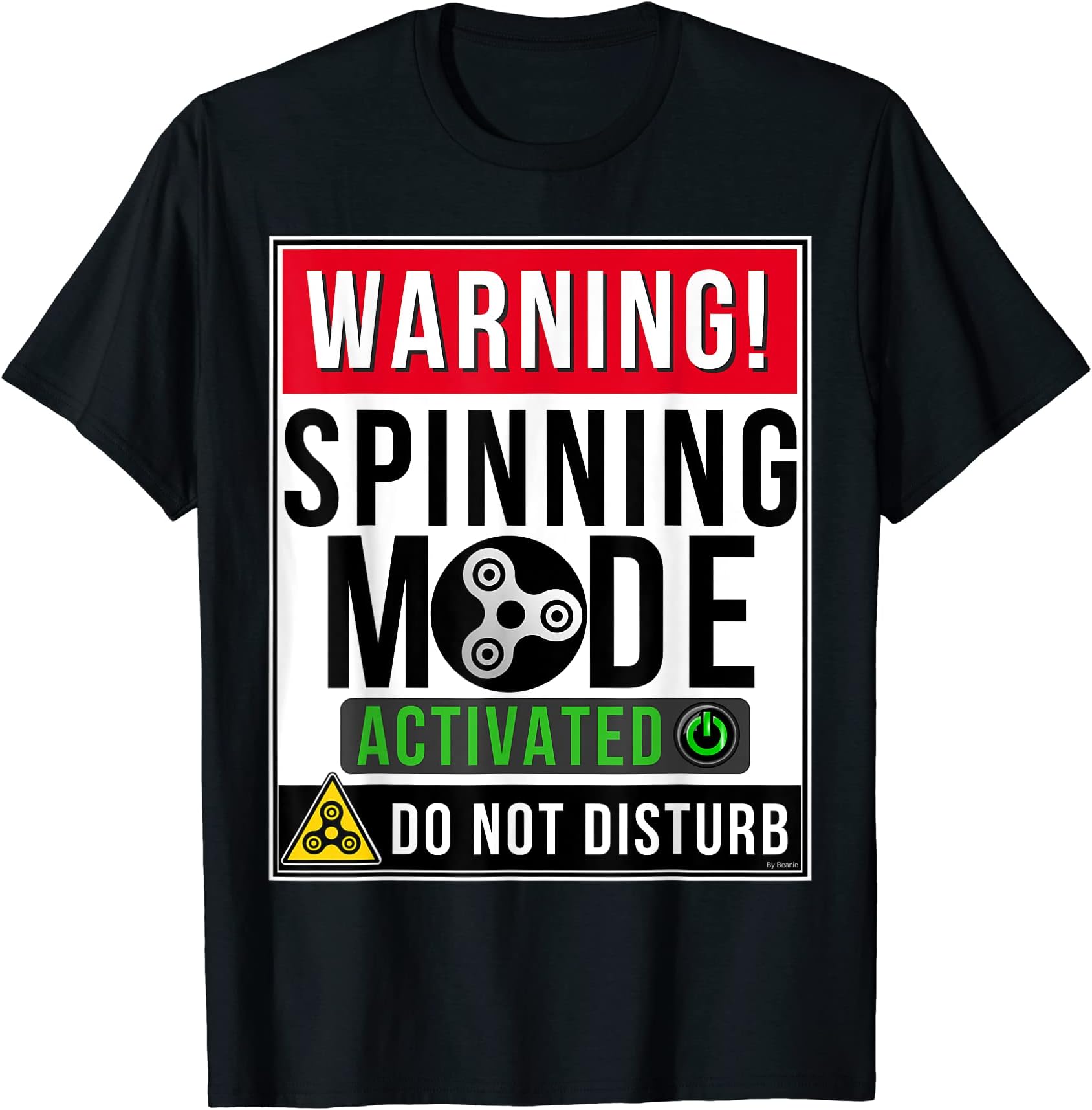 Fidget Spinner Shirts By SpinnerSpinning Mode Activated Funny Fidget Spinner T Shirt T-Shirt