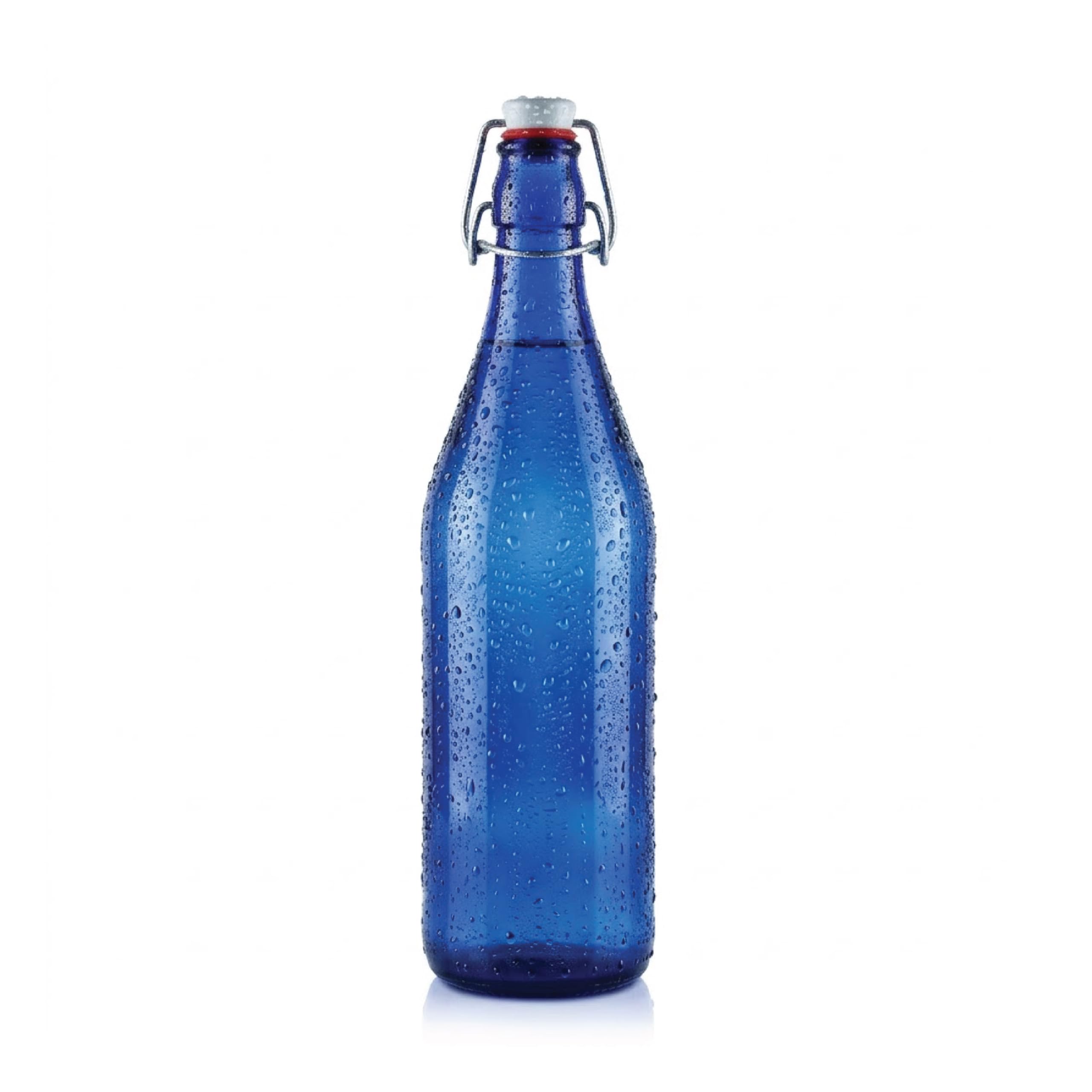 CELLO Aquaria Glass Water Bottle For Daily Use 1000 ml, Navy Blue | Durable & Stylish, Freezable & Fridge Safe, Leakproof & Leadfree Toughened Glass Water Bottle For Juices, Milk & Cold Beverages