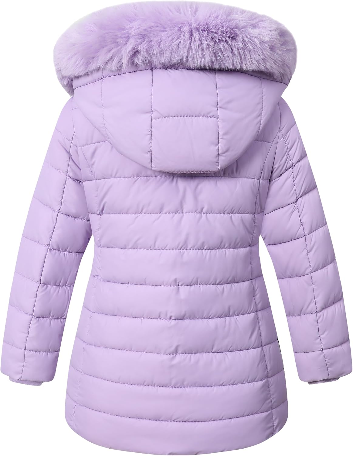 Girl's Winter Waterproof Warm Long Coat,Kids Puffer Jacket Outerwear Parka,Removable Hood - Image 3