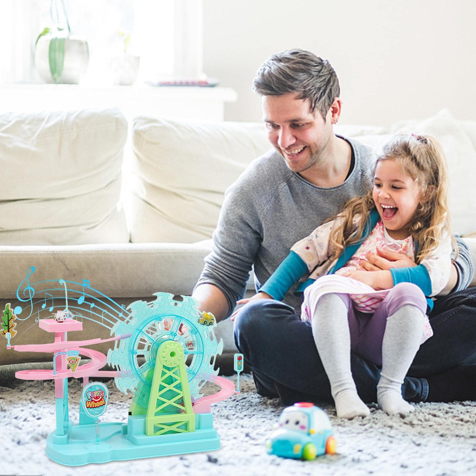 Amazon.co.jp: 子供の車の冒険観覧車のカーニバルのおもちゃ、トラック