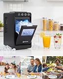 WELLENT Ice Maker Countertop, Portable Bullet Ice Maker with Self-Cleaning, 8 Ice Cubes in 6 Mins, 12KG/24H, 2 Ice Sizes, Compact Ice Machine for Kitchen, Home Bar, Office, Caravan & Camping - 8