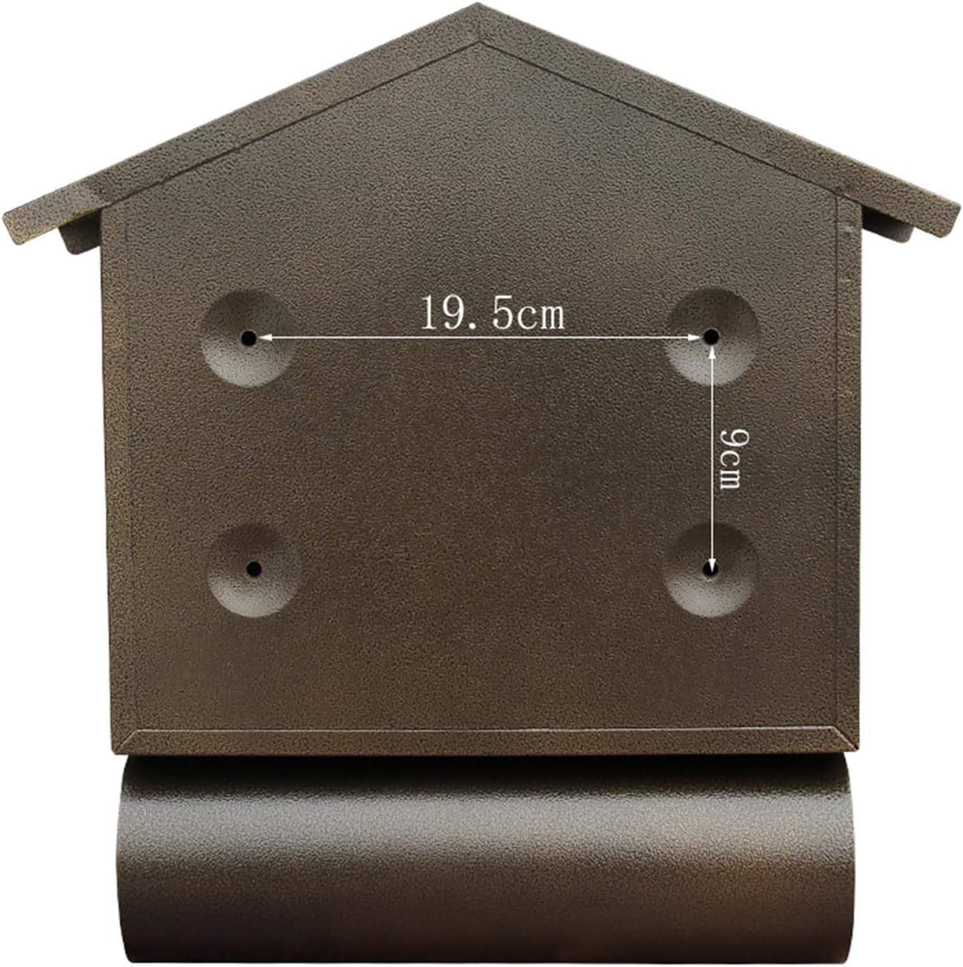 MELPHI Vintage Mail Box, Wall-Mount Mailbox with Slot Secure Lock for Anti-Theft, Large Capacity Mail Box, Metal Post Box for Outside, Home, Office Business