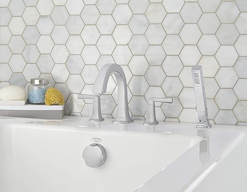 Miniatura 3 de American Standard T353901.002 Townsend Grifo de bañera romana con ducha de mano, cromo pulido