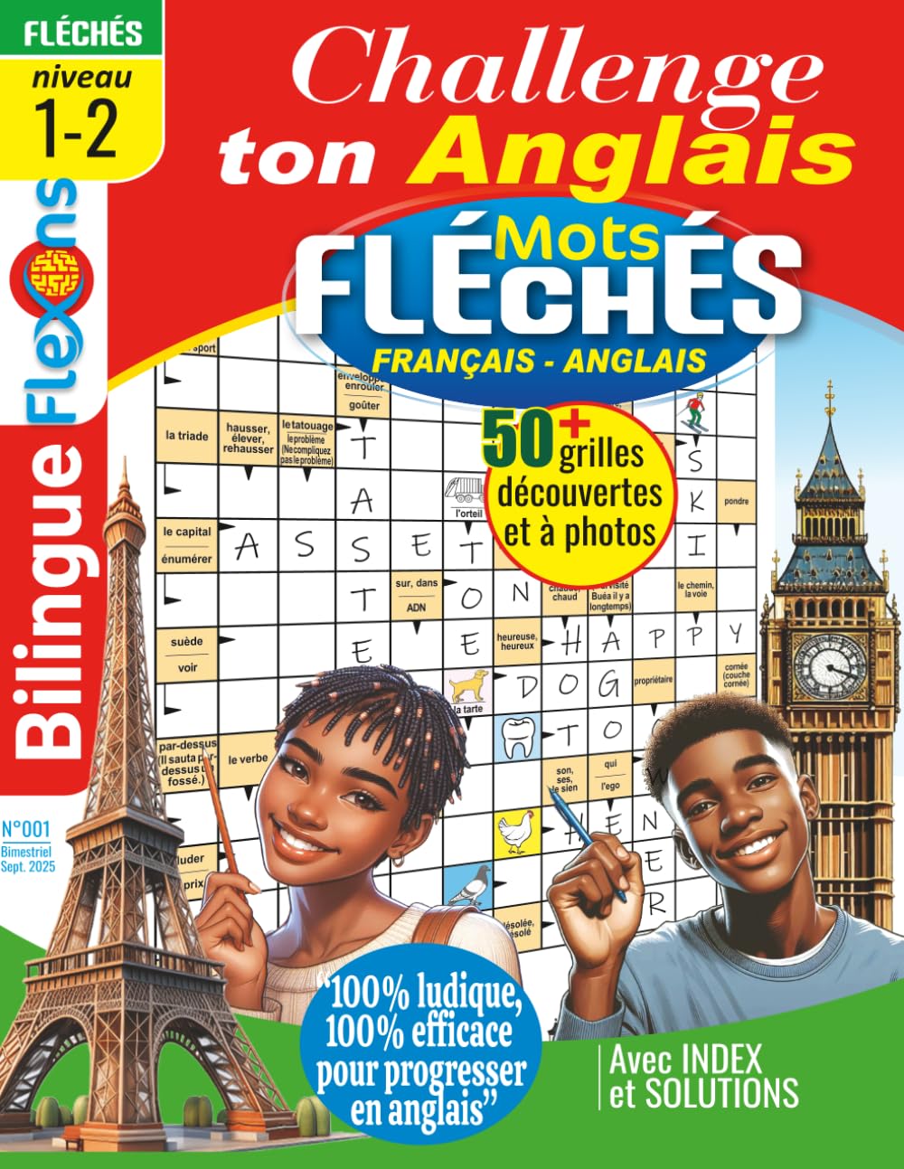 Challenge Ton Anglais ! Mots Fléchés Français - Anglais: Apprends l’anglais en t’amusant avec des mots fléchés