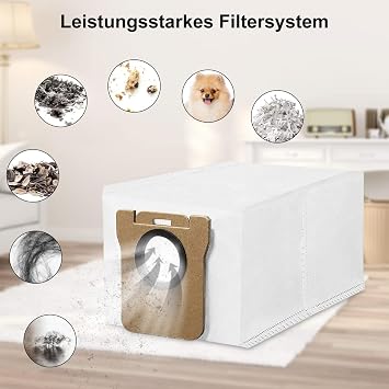 4 Adet Toz Torbası Mi Vacuum Mop S10 Plus / S20 Plus Robot Süpürge Toz Çöp Torbası Yedek Parça Seti