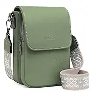 POIUGOYA Crossbody Bags for Women,Small Crossbody Purse with Triple Compartments,Cell Phone Wallet with Card Slots for Travel | Small