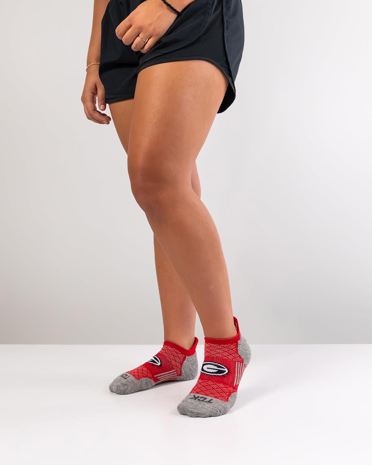 TCK NCAA No Show Socks Men's & Women's | Running Golf Ankle Sock | Licensed College Fan Gameday Apparel Merchandise Gear
