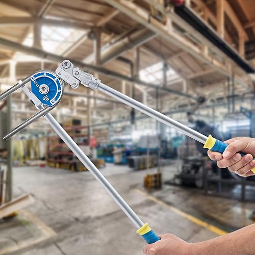 Miniatura 7 de Doblador de tubos de 1/2 "Heavy Duty Tubing Bender Tube Bender Roller 180° HVAC Herramienta de cobre para tubería de cobre, tubo de acero