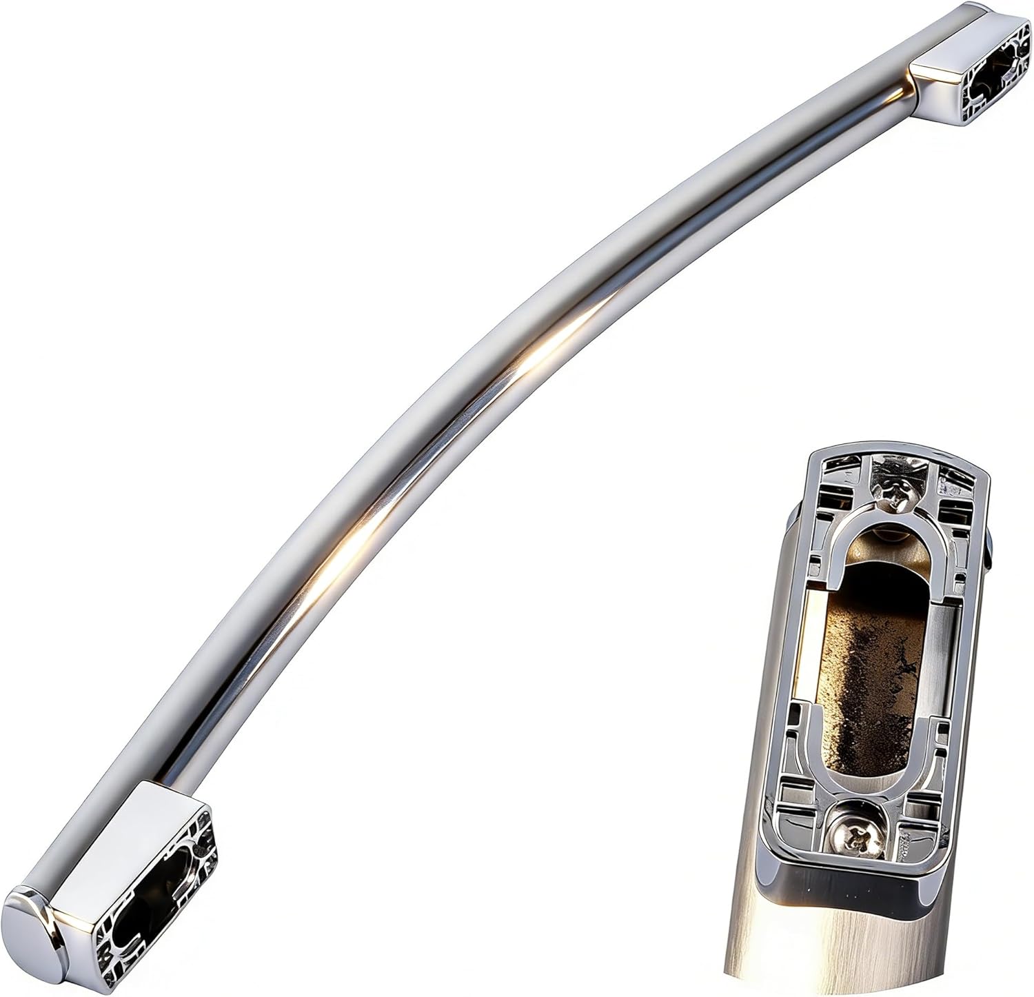 WR12X34310 Stainless Steel Freezer Door Handle Approx. 27.8", Compatible with GE Refrigerator, Replaces 4960021 AP6994366 PS16220203 EAP16220203