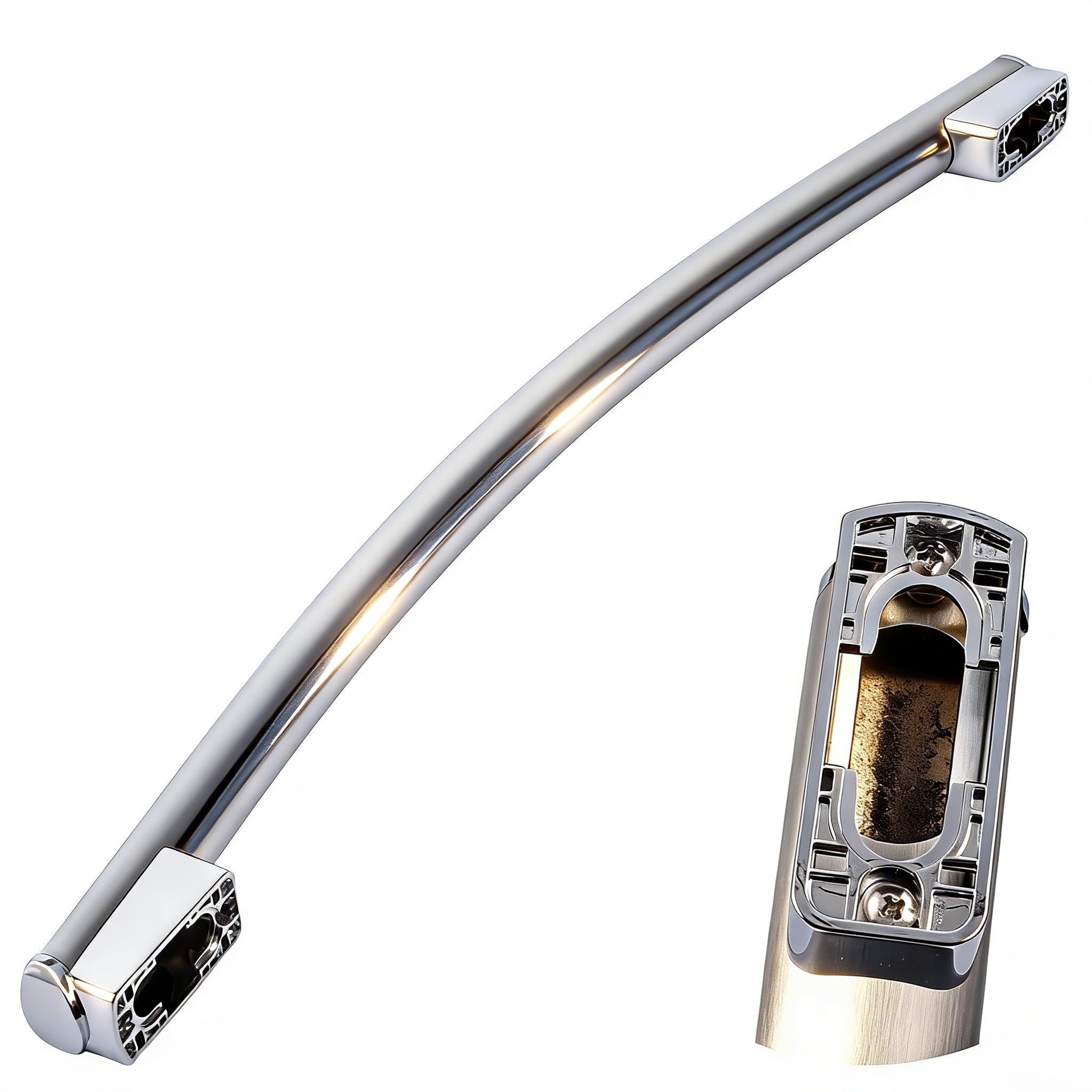 Amazon.com: WR12X34310 Stainless Steel Freezer Door Handle Approx