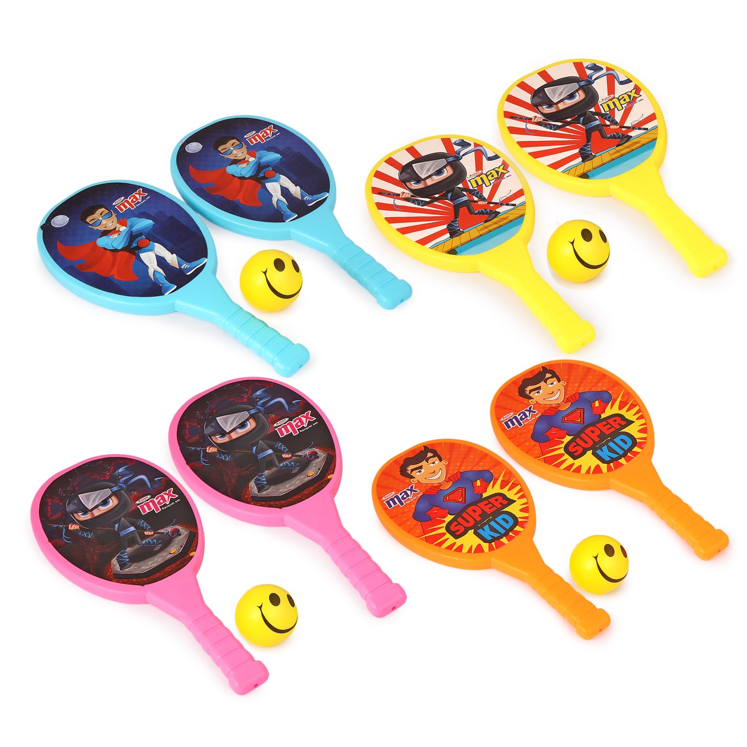 Max Combo Plastic Rackets for Kids - Rackets Set of 2 for Kids With 1 Foam Ball, Rackets, Badminton, Tennis, Badminton For Kids, Tennis Rackets For Kids, (Medium) (B0CWP5XGFK) Amazon Price History, Amazon Price Tracker