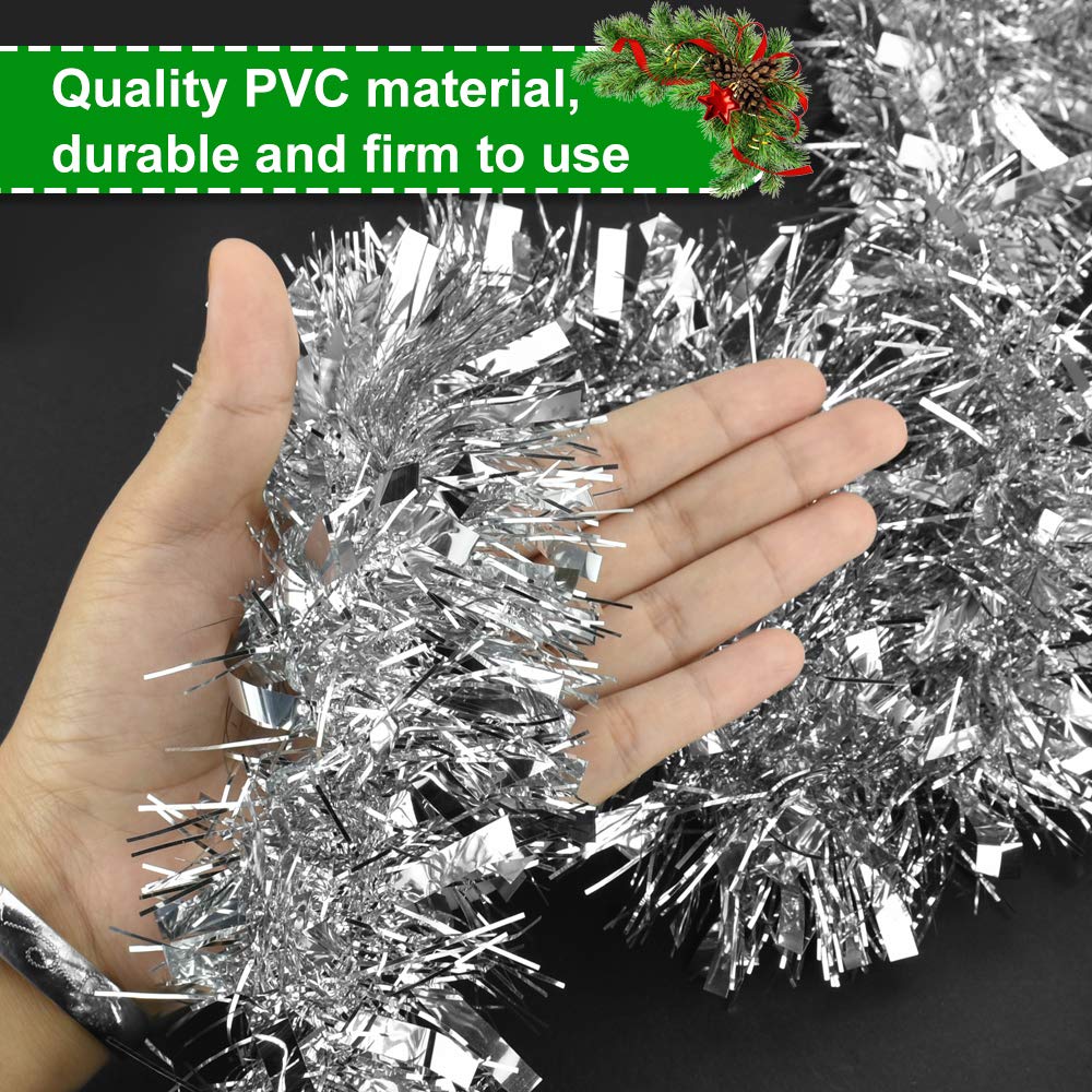 Selldorado® 6 Meter Stroken Slinger voor de Kerstboom in Goud - Klatergoud om te versieren - Boomdecoratie - Kerstboom - Engelenhaar (Slinger Goud