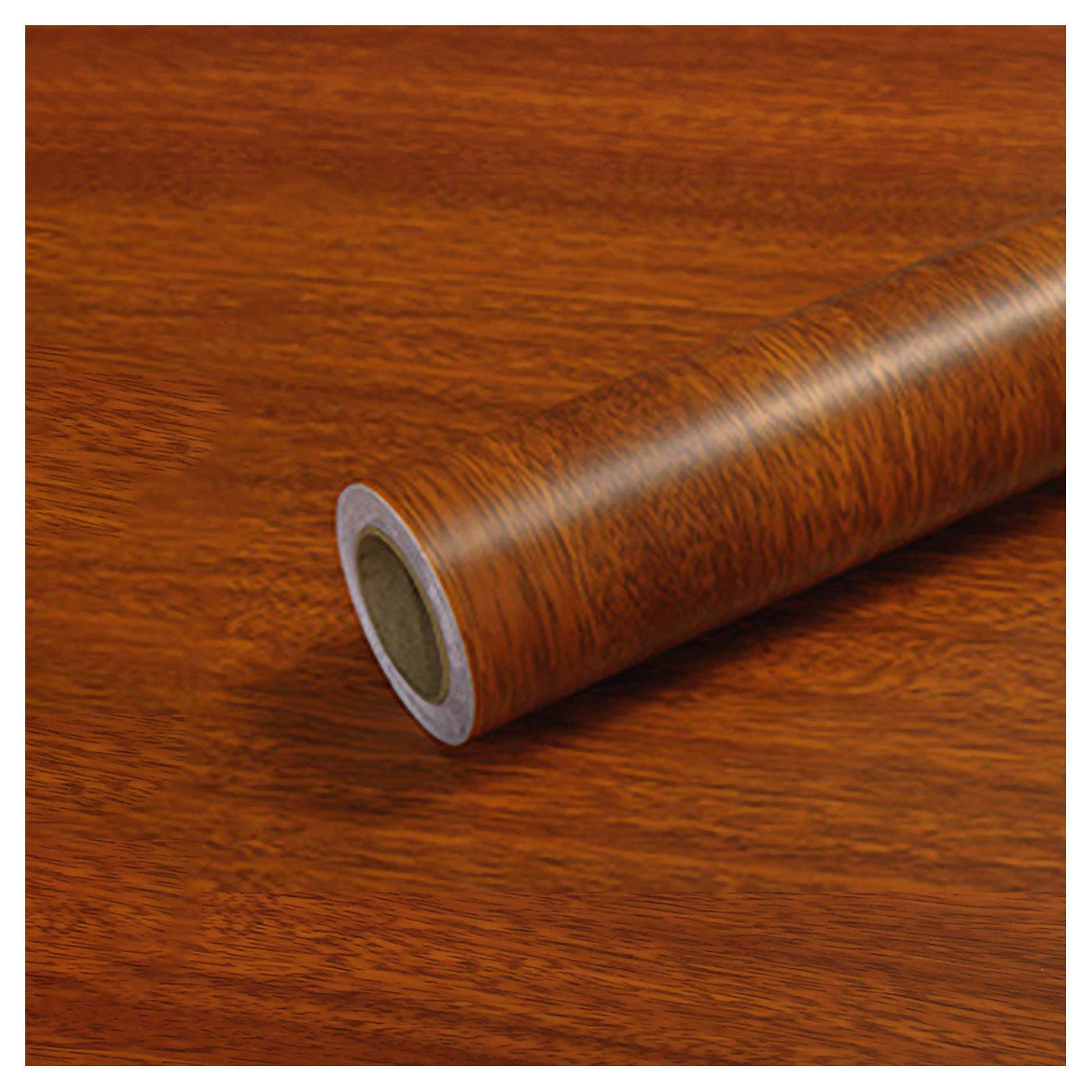 Sticky Back Plastic Vinyl Self Adhesive Paper Furniture Sticker Vinyl Film Waterproof Furniture Sticker for Wardrobe Wall Countertop DIY-21"merbau 40cmx10m(15.7inx32.8ft)