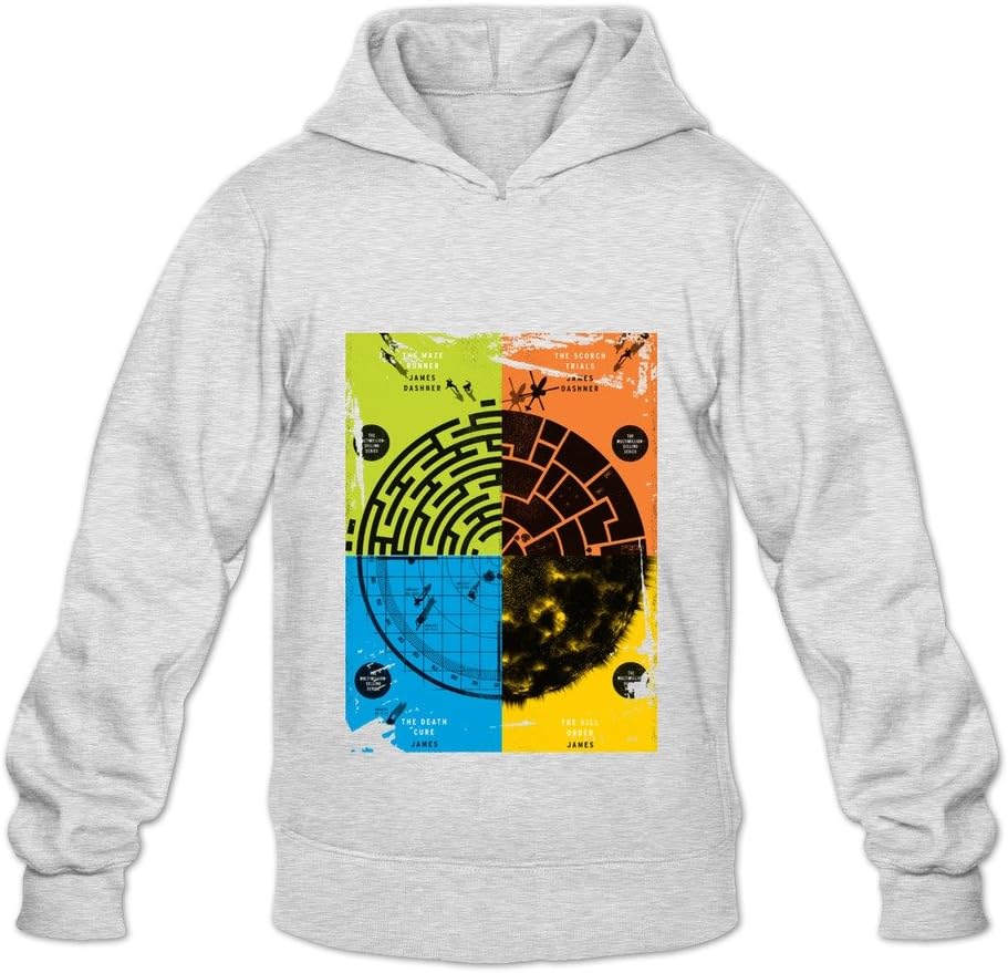 Boro Lin Men's Maze Runner The Scorch Trials Sweatshirt Size XXL Ash
