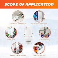 Mitening Termosztátfej Radiátor M30x1.5 4db Fehér Fűtéscsap Csere 7