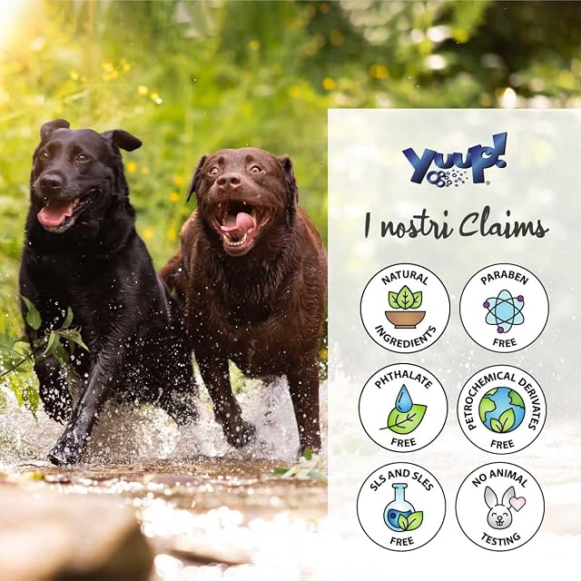 Foto 5 de 8 de YUUP! - Champú para Perros y Gatos de Pelo Oscuro, 500 ml, Protege y Realza el Brillo de los Pelajes Negros…