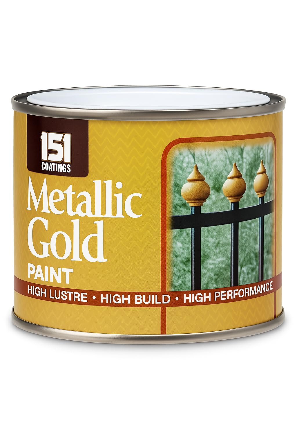 AXpower Inspirational Technology Empowering People Metallic Gold Paint 180ml | Quick Dry Decorative Finish for Wood, Metal, Plaster & Craft Projects | High Shine, Long Lasting, Indoor & Outdoor Use,
