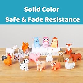 XY-WQ Bath Toys No Hole, for Infants 6-12& Toddlers 1-3, No Hole Bathtub Toys (Animal C2, 16 Pcs with Mesh Bag)