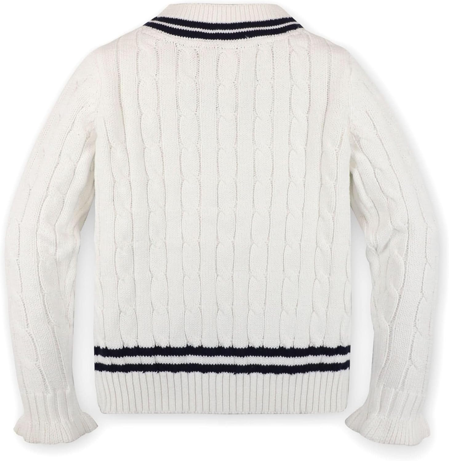 Hope & Henry Girls Cable Front Pullover Sweater