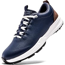 UOFEIY Men's Golf Shoes Professional Outdoor Water Resistant Spikeless Golf Sneakers Walking Training Travel