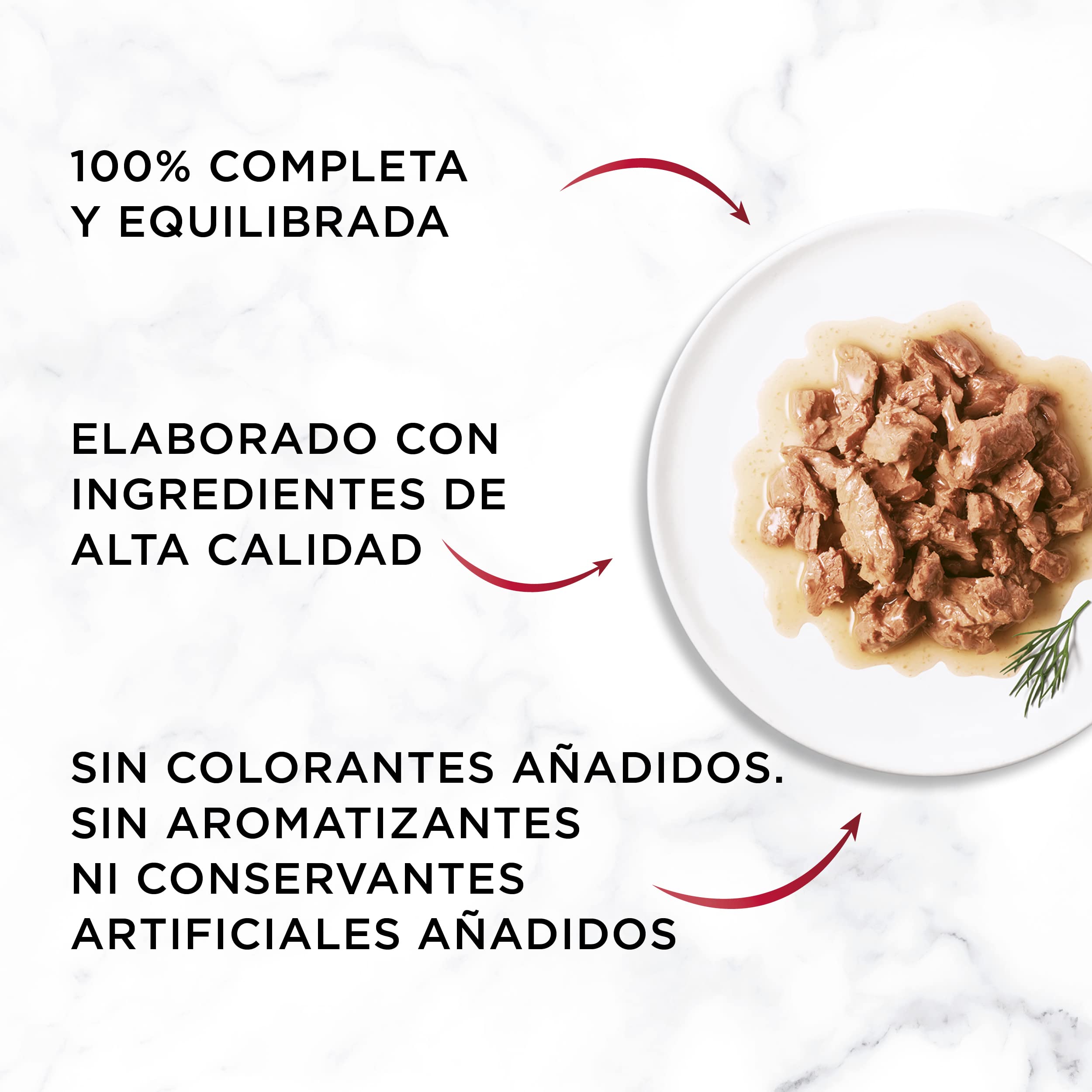 GOURMET Mon Petit, Comida Húmeda para Gato Adulto, Trocitos en Salsa, Surtido de Pavo, Pollo y Pato, 8 Packs de 6 Sobres de 50 g. (48 sobres)