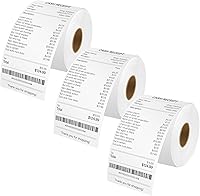 Vista 10 de Repuesto para DYMO 30270 Thermal – Cruxer 2 rollos de papel de recibo blanco no adhesivo de 2-1/4 pulgadas x 249 pies / 2.244 in x 249.3 ft