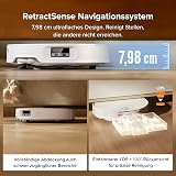 roborock Qrevo Edge 2 Set Robot Aspirateur Laveur, 25 000 Pa, Lavage des Serpillières à l'eau Chaude à 80°C, Évite 280+ Obstacles, Système Anti-enchevêtrement, 7,98cm Mince,Technologie FlexiArm, Blanc - 4