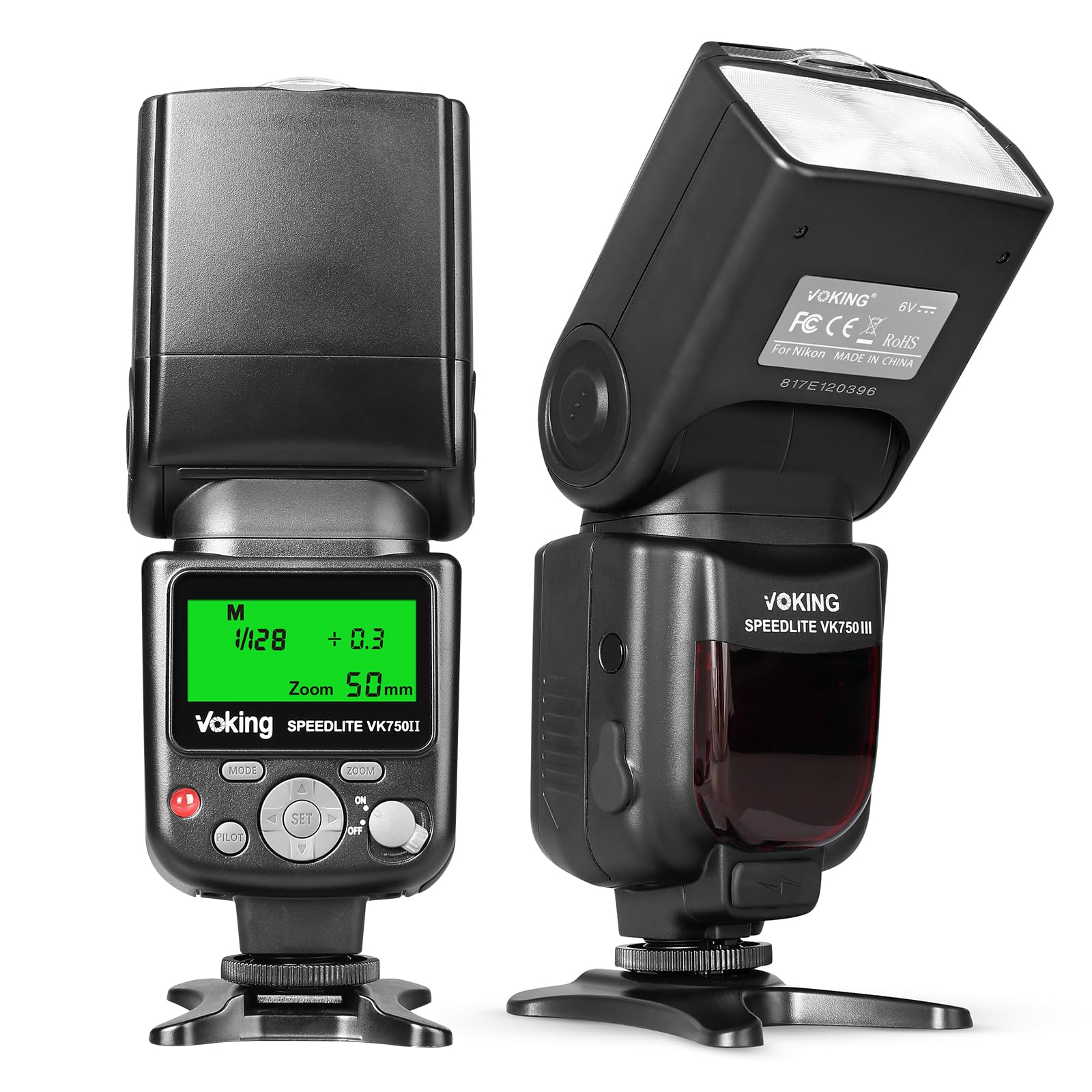 VK750II TTL Camera Speedlite Flash Compatible with Nikon D3500 D3400 D3300 D3200 D3100 D5600 D7100 D7200 D5300 D5500 D500 D850 D750 and Other DSLR Cameras