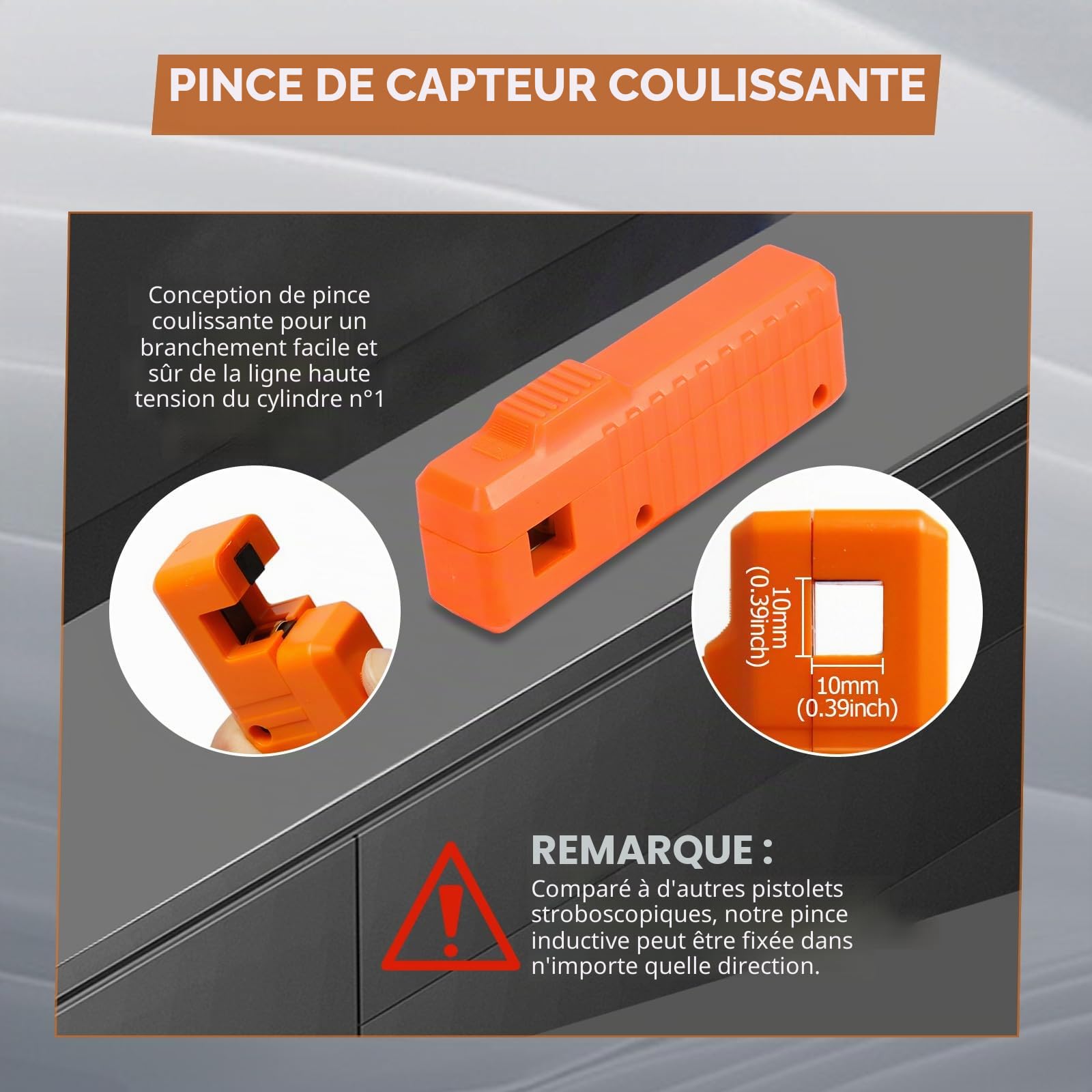 Pistolet à lumière d'allumage 12V Pistolet de point d'allumage Lampe stroboscopique Pistolet à éclair Allumage Lumière d'allumage Pistolet pour voiture, bateau à vapeur, moto