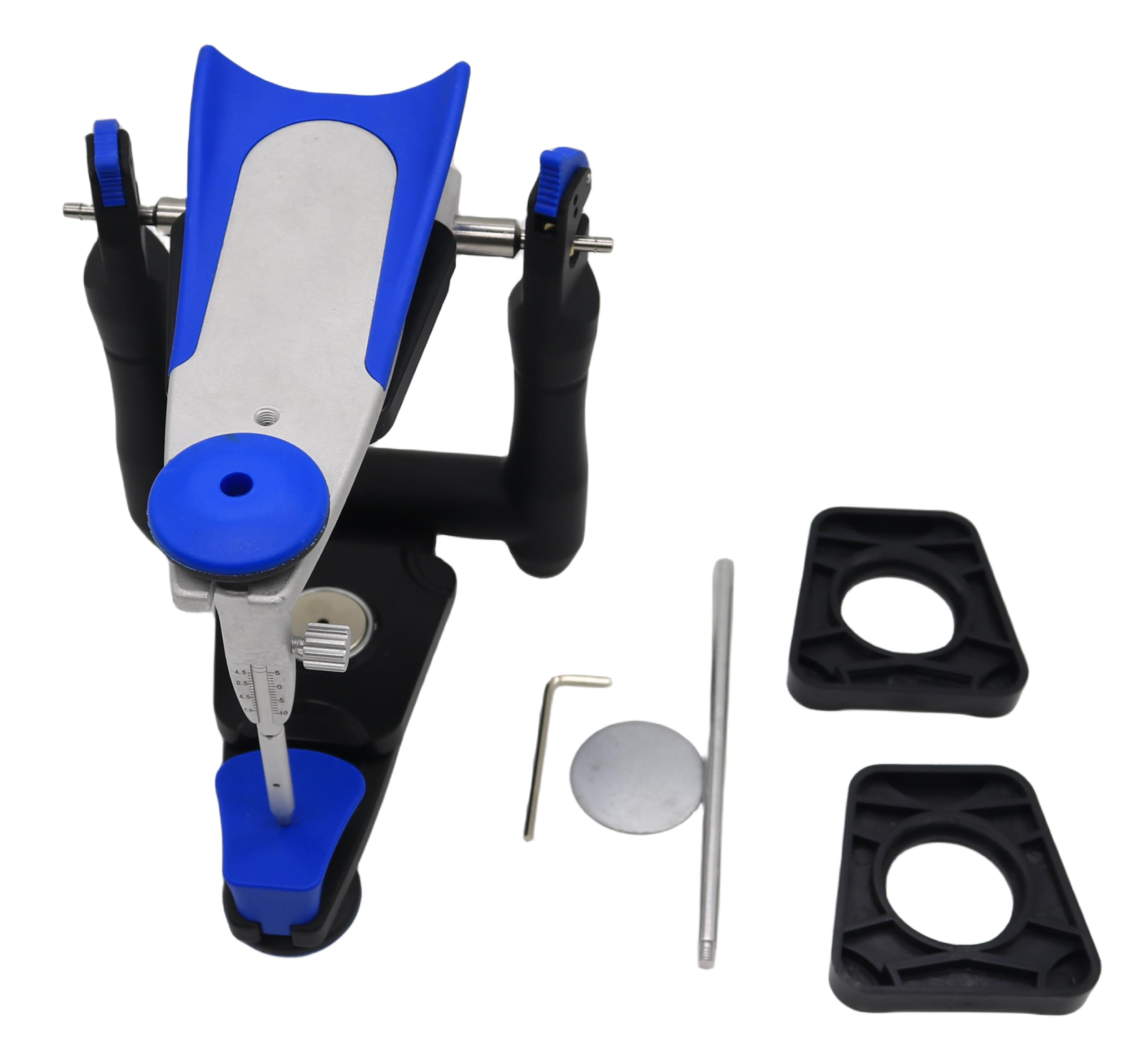 Koultona Lab Average High-Precision Articulator Adjustable Occlusal Stainless Steel Articulator Compatible with All Artex Models