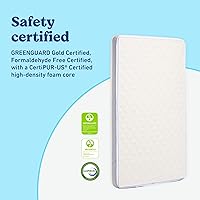 Vista 2 de Graco Colchón Ultra 2 en 1 Premium de doble cara para cuna y niños pequeños, espuma certificada GREENGUARD Gold, CertiPUR-US, funda lavable a