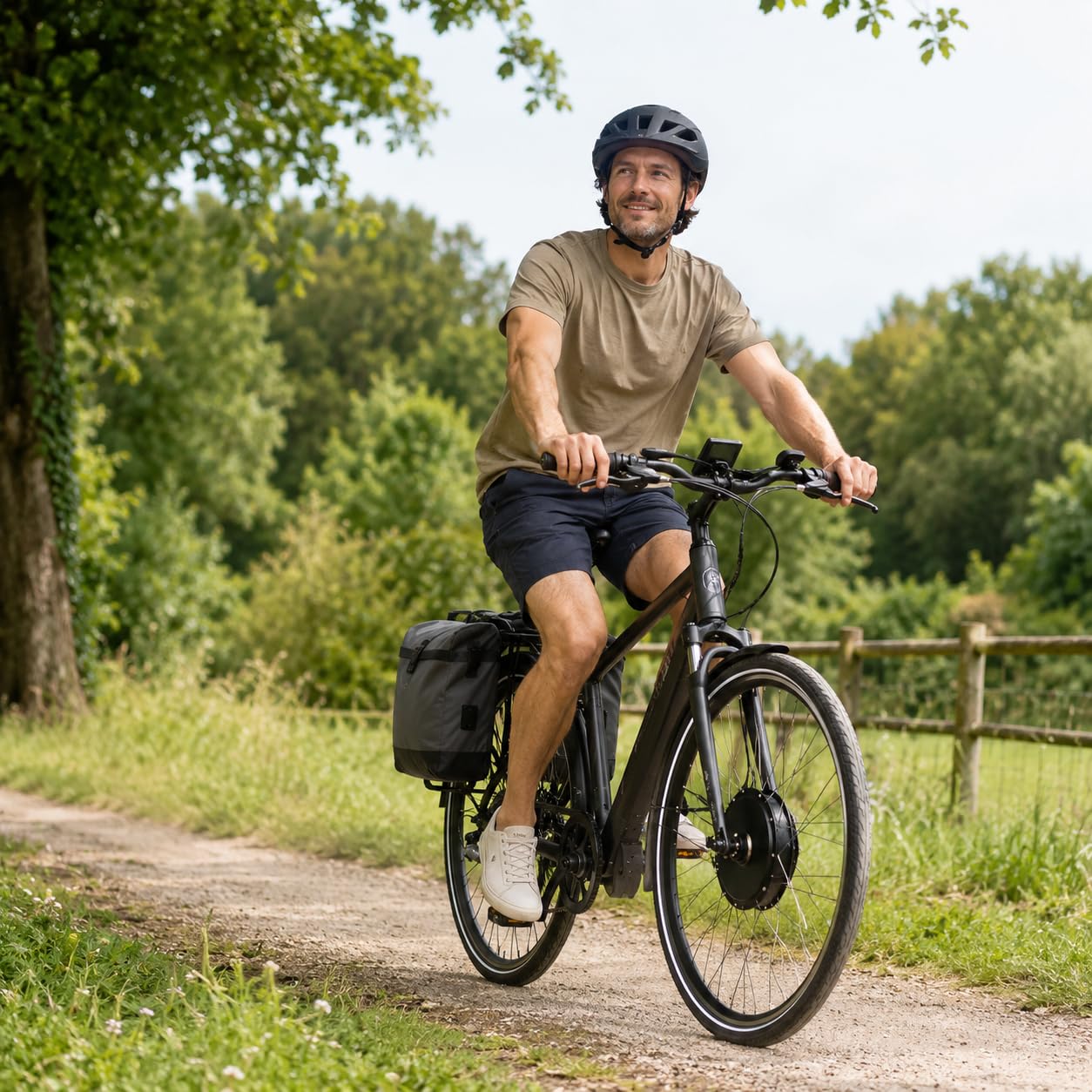 Kit Conversion Vélo Électrique 28 Pouces, Roue Avant 36V 500W avec LCD Pas | Assistance fluide à 5 niveaux, accélérateur et commandes au guidon