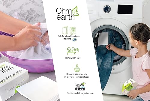 Miniatura 5 de 's Wash - Hojas de detergente para ropa, hipoalergénicas y sin tintes, sin líquido, tiras concentradas de disolución rápida, ideales para pieles