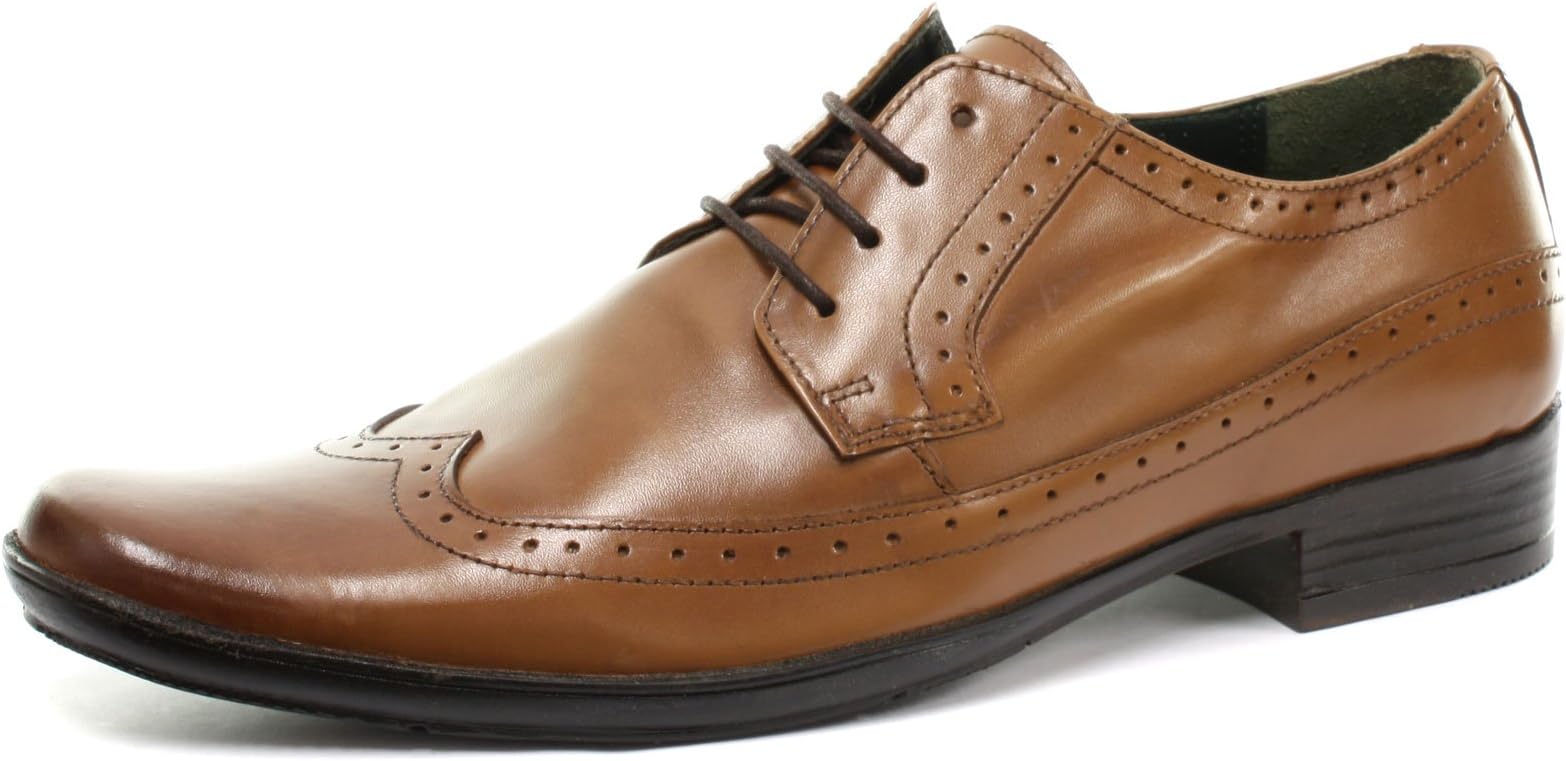 Frank James Kester Mens Lace Up Brogue Shoes