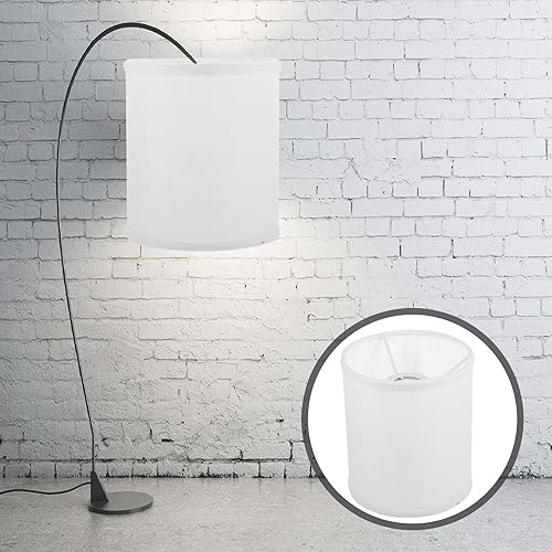 Miniatura 8 de Pantalla de lámpara de tambor s pantalla de lámpara para lámparas de mesa Simple Metal Shell blanco