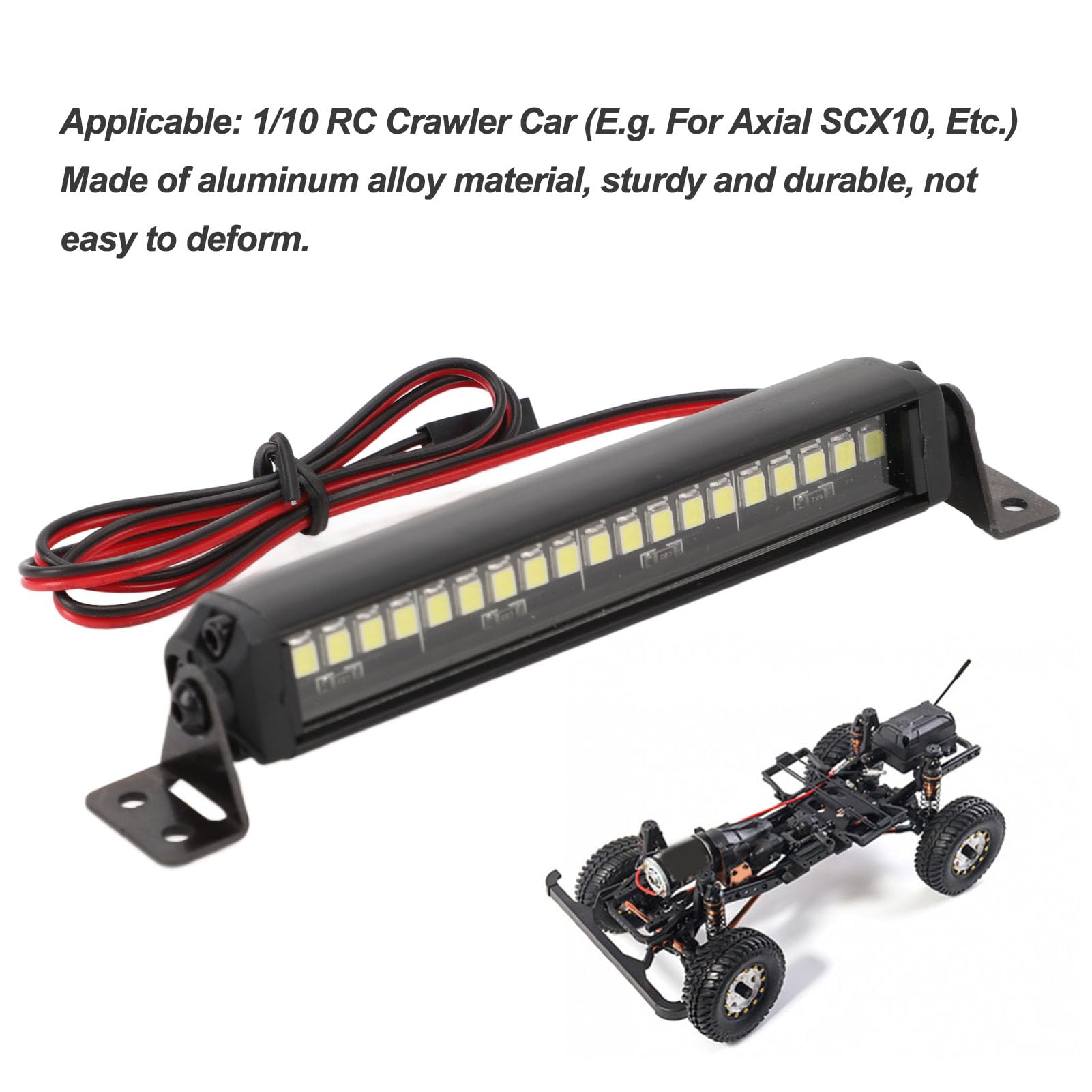 Barre Lumineuse LED 12V 24V 126W Ultra Mince 112cm 42 LED Voiture Hors Route 4x4