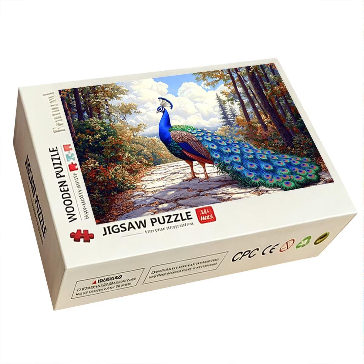 Puzzle 4000 Pezzi, Puzzle Pavone, Legno Pezzi, Regalo Donna Uomo -10071