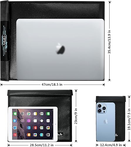 Miniatura 3 de Bolsas Faraday, bolsa Faraday para teléfonos y tabletas, jaula Faraday, protector de llavero Faraday, emisión de señal de teléfono celular, bolsa