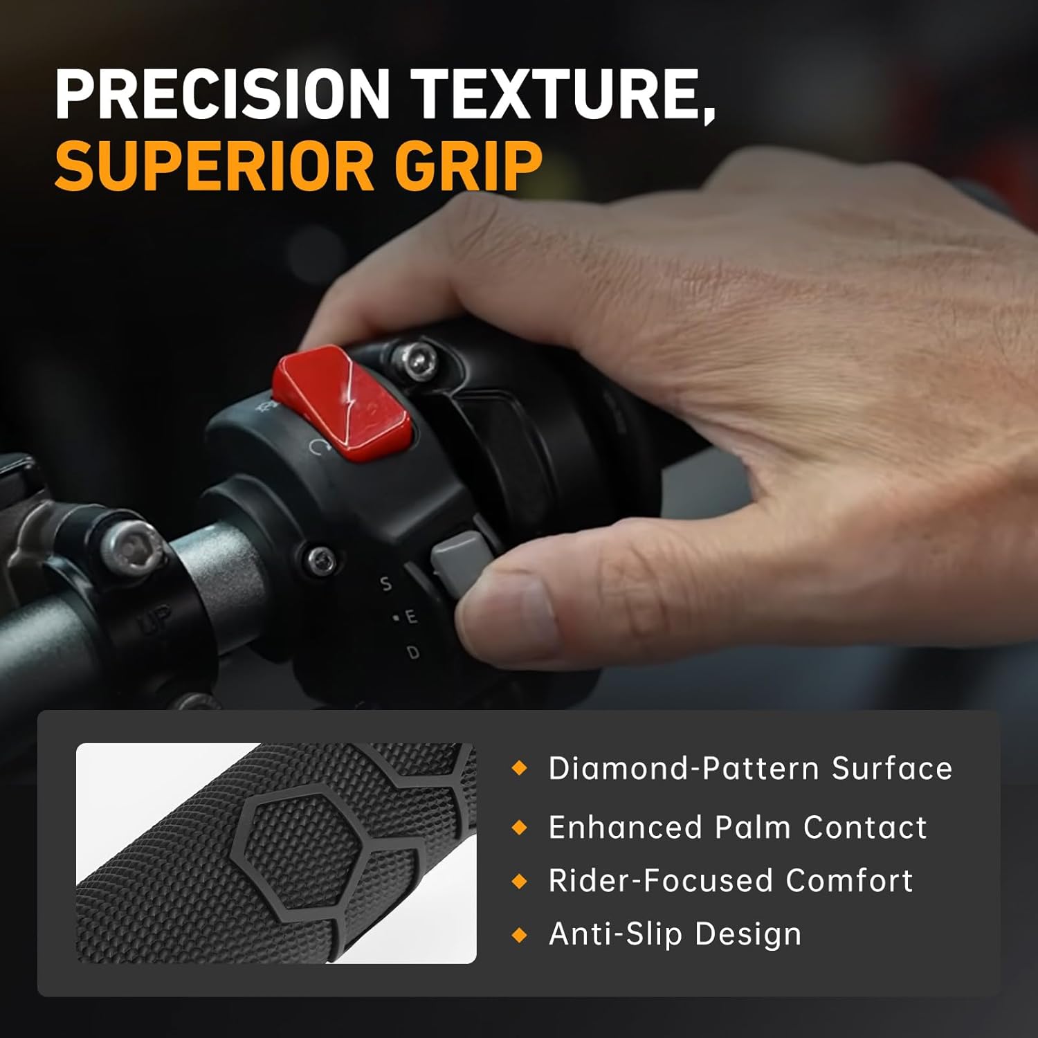 Twist Throttle Grip with Cable and Spare Right Handlebar Grip Fit for Sur Ron Ultra Bee, Electric Throttle Handle Assembly, High-Response Ebike Accelerator for Surron Electric Dirt Bike