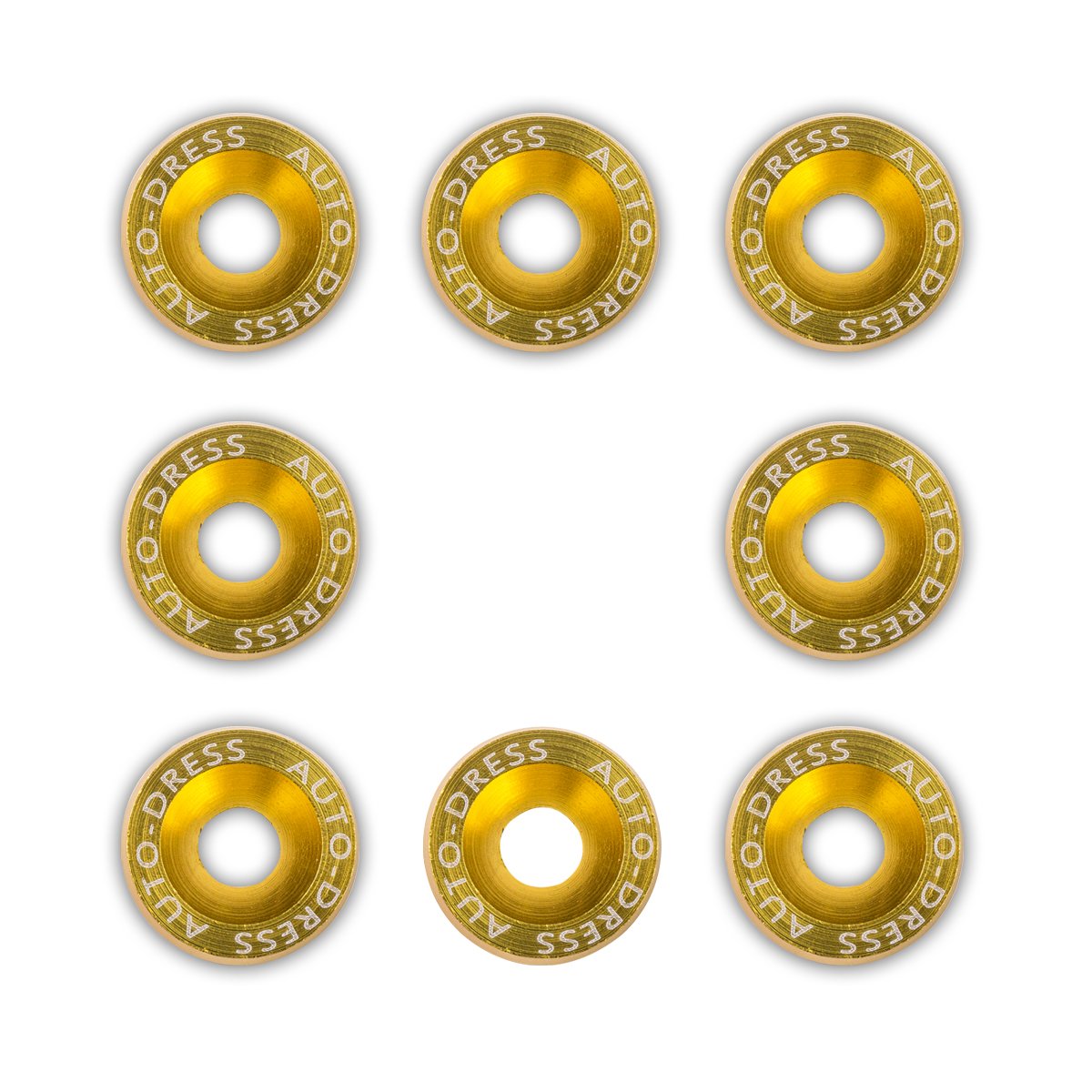 Kotflügel Schrauben Set 8-teilig - M6x20mm Mit Unterlegscheiben - Lila Eloxiert