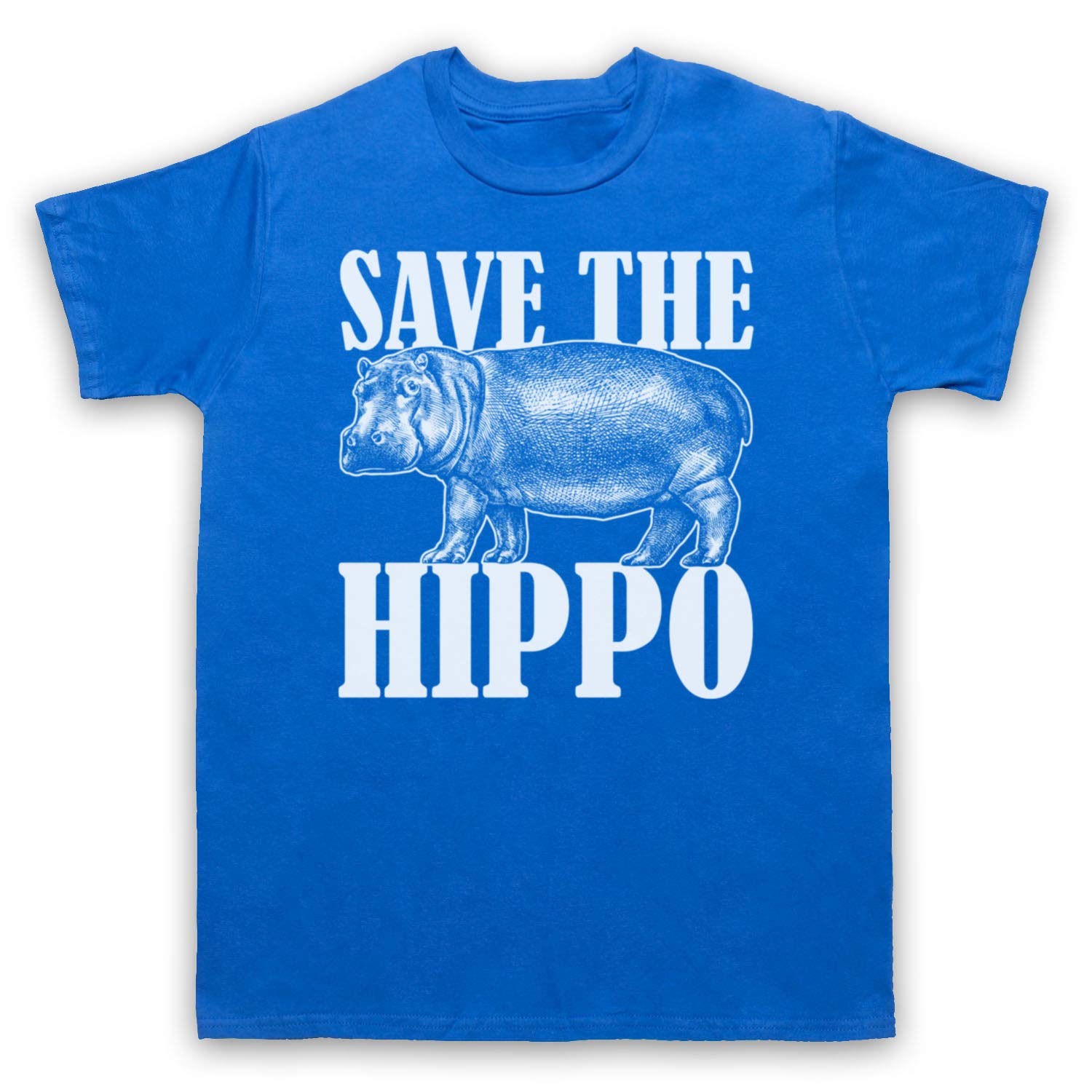 T-Shirt Slogan Save The Hippo Contre l'Extinction Animale - 2