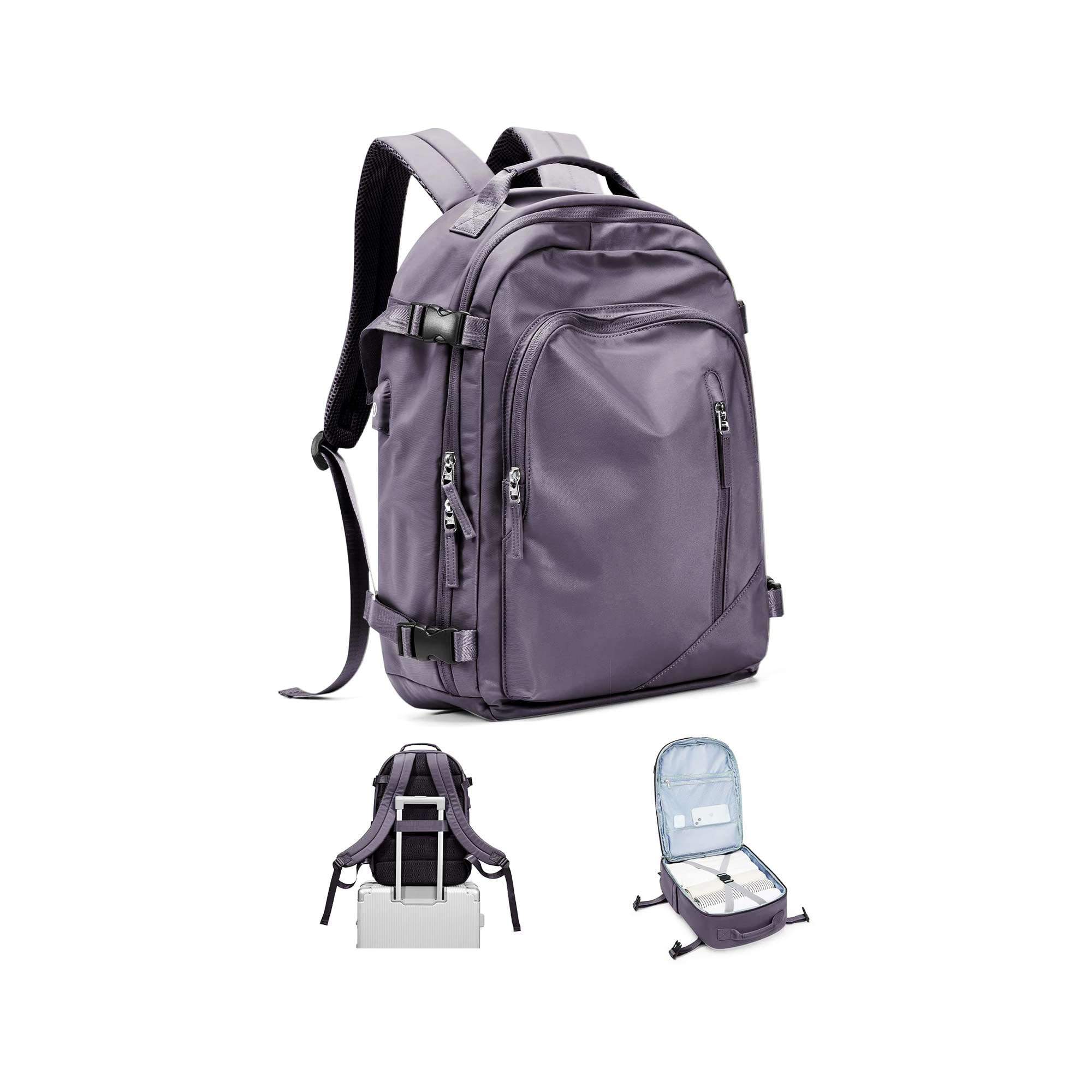 BJLFS Large Travel Backpack for Women Men,Carry On Backpack,Hiking Backpack Waterproof Outdoor Sports Rucksack Casual Work Gym Weekender Daypack